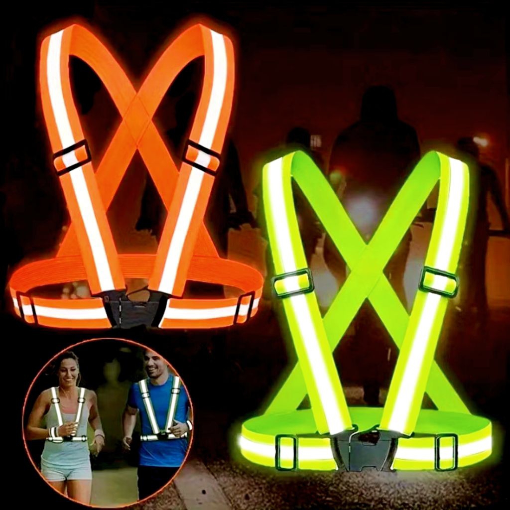 Rompi karet safety vest Rompi proyek reflective Rompi sabuk karet safety