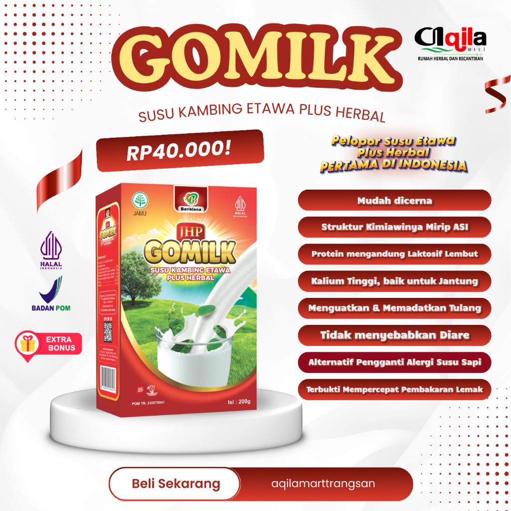 

GOMILK SUSU ETAWA DAUN KELOR 200gr