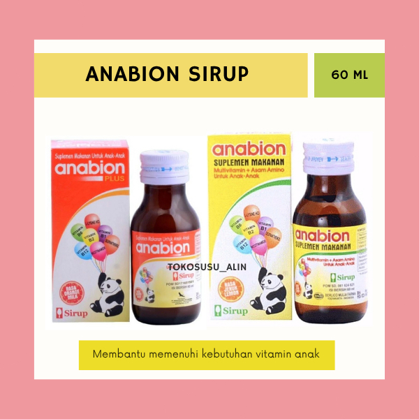 ANABION SIRUP 60 ML / ANABION PLUS SIRUP 60 ML / SUPLEMEN KESEHATAN ANAK