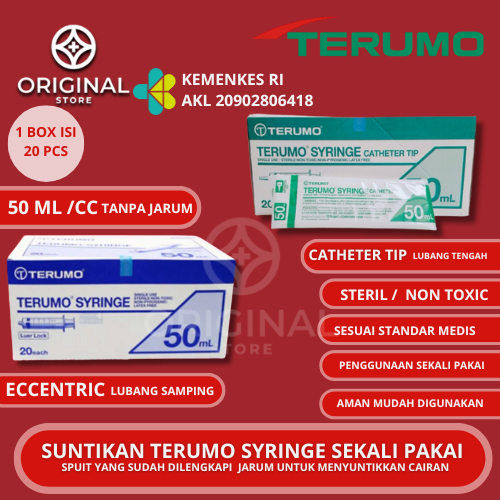 Spuit Terumo 50 CC Catheter Tip Terumo 50 ML