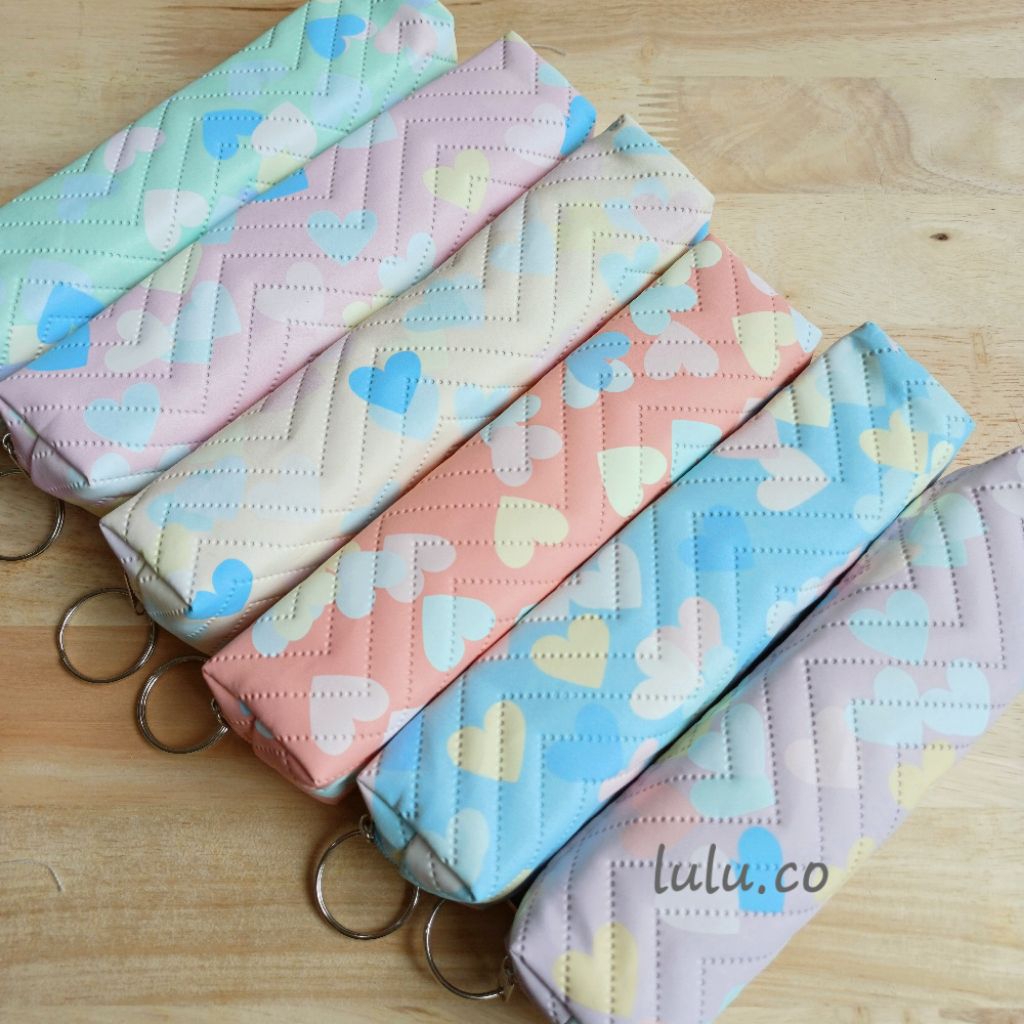 

Kotak pensil case kulit pu LOVE TPL0007