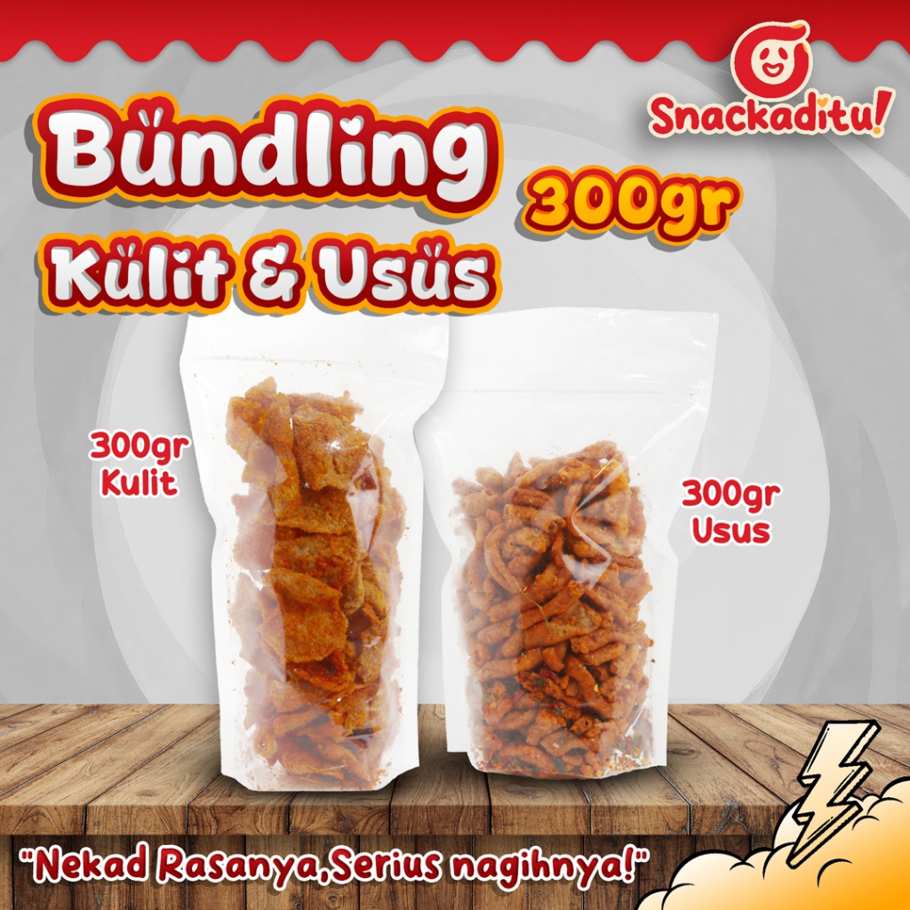 

PROMO BUNDLING BUY 1 GET 2 !!! KULIT AYAM CRISPY 300GR & USUS AYAM CRISPY 300gr SNACK CEMILAN Snackaditu