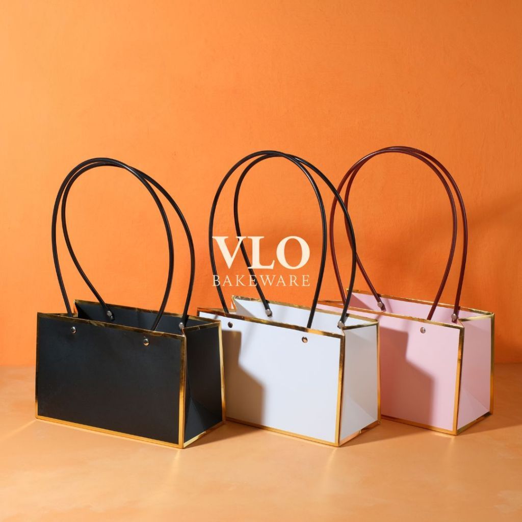 

[1 SET ISI 10 PCS] Kotak bunga | bloom box flower box ada handle panjang premium