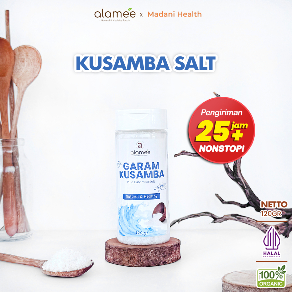 

Garam Kusamba Bali Sea Salt Premium 120gr Laut Organik Murni Natural Alami Organic Seasalt Lokal madani health