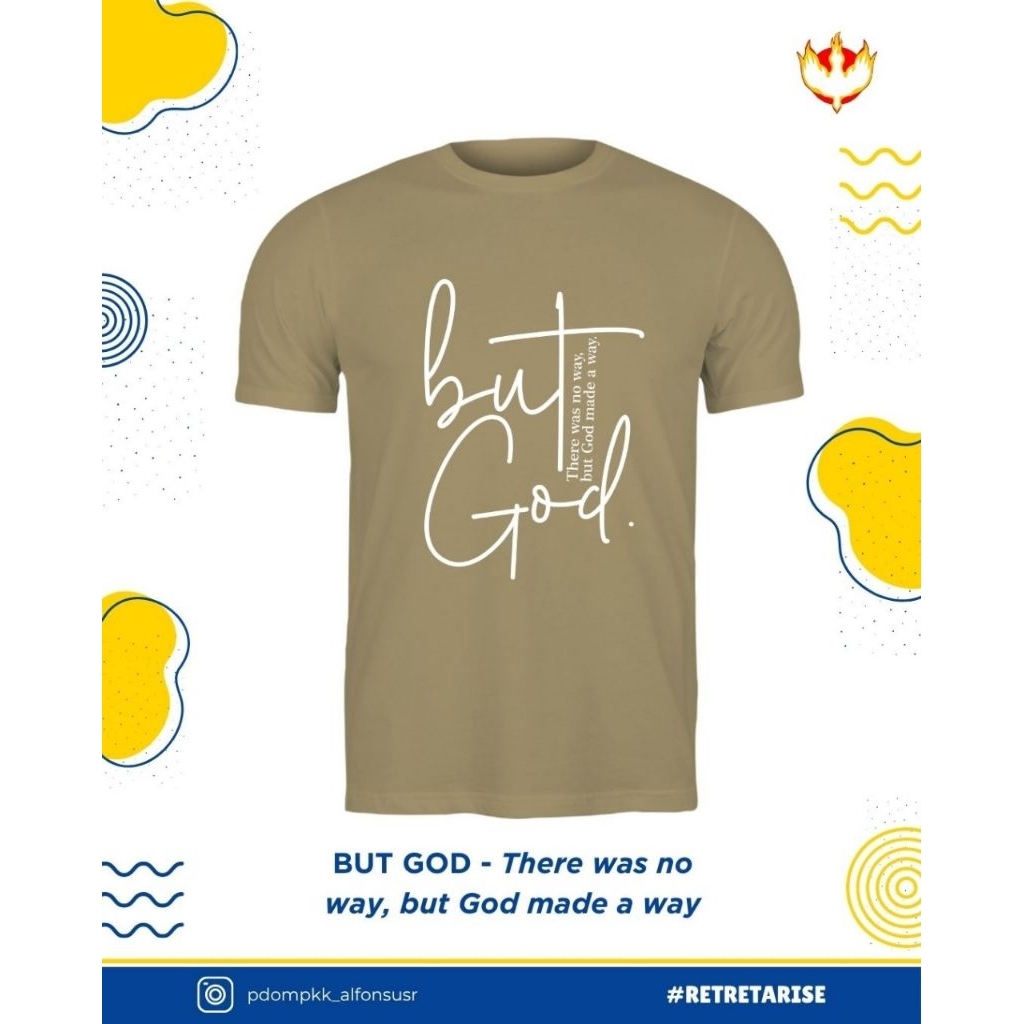 Kaos Rohani Kristen Katolik But God kids anak-anak