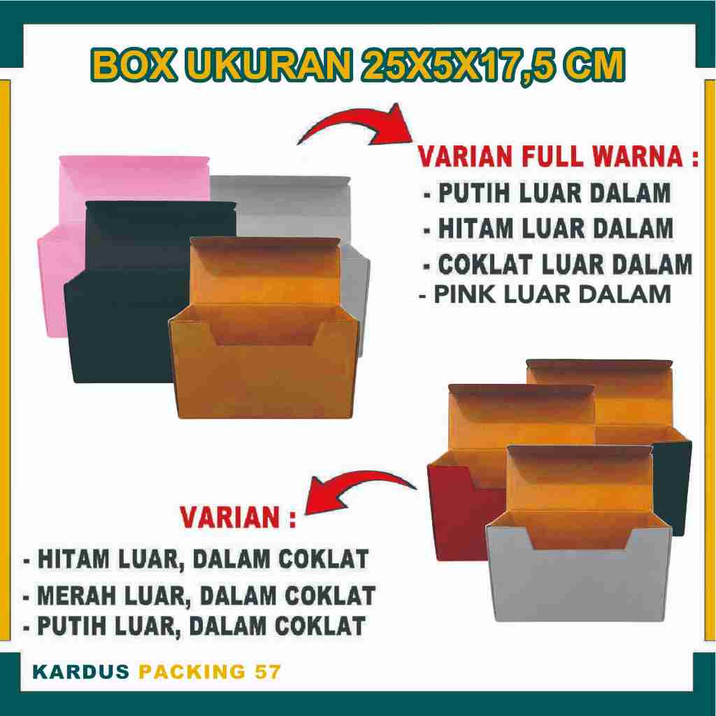 

Box 25x5x17,5 cm/Box Tas/Kardus Polos/Box Souvenir/Box hampers