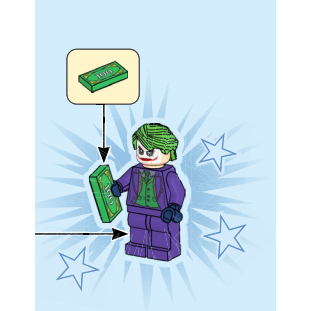 Lego Minifigure The Joker Batman Tumbler vs. Two-Face & The Joker sh1022 73603