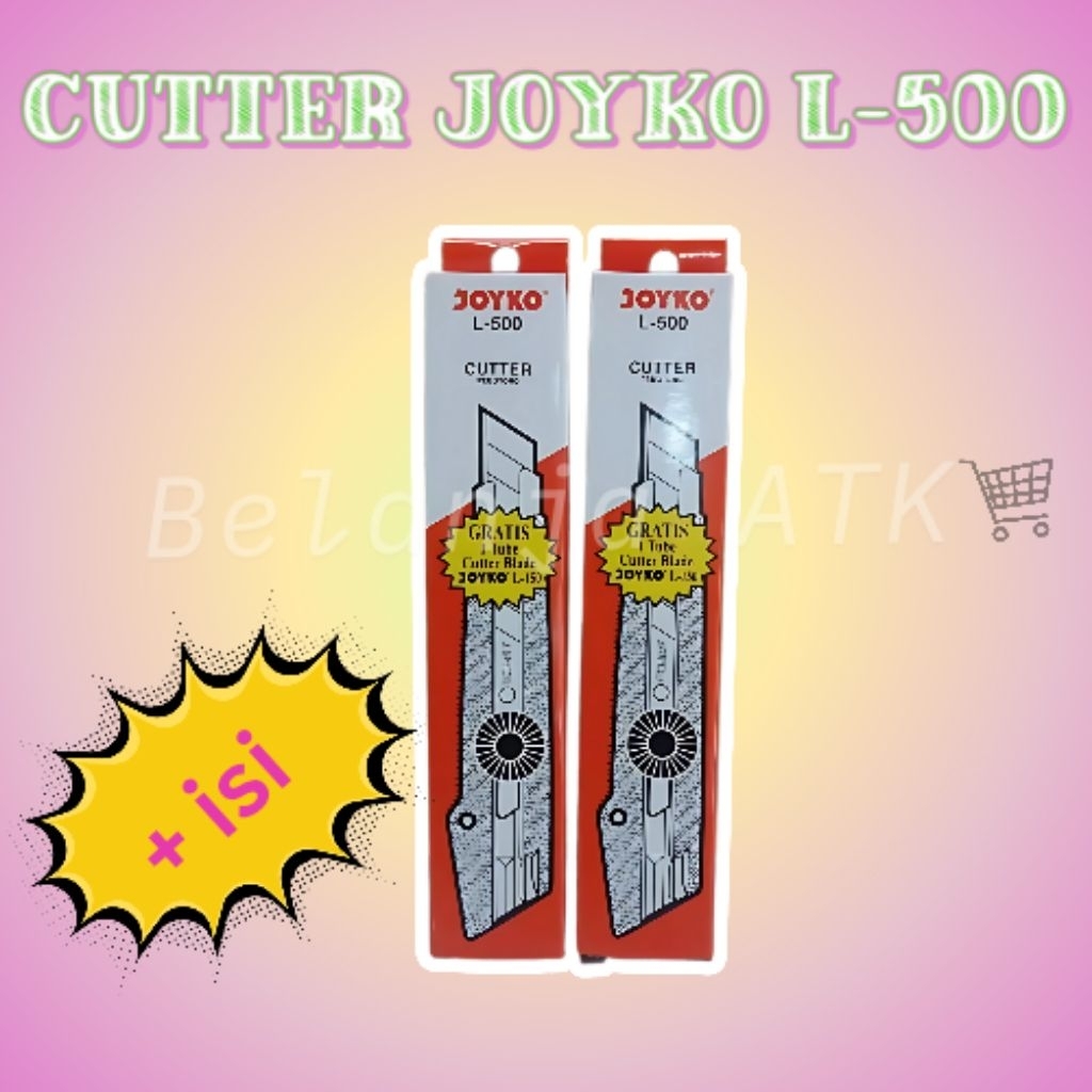 

[satuan] Cutter JOYKO L-500 mata pisau besar + BONUS ISI