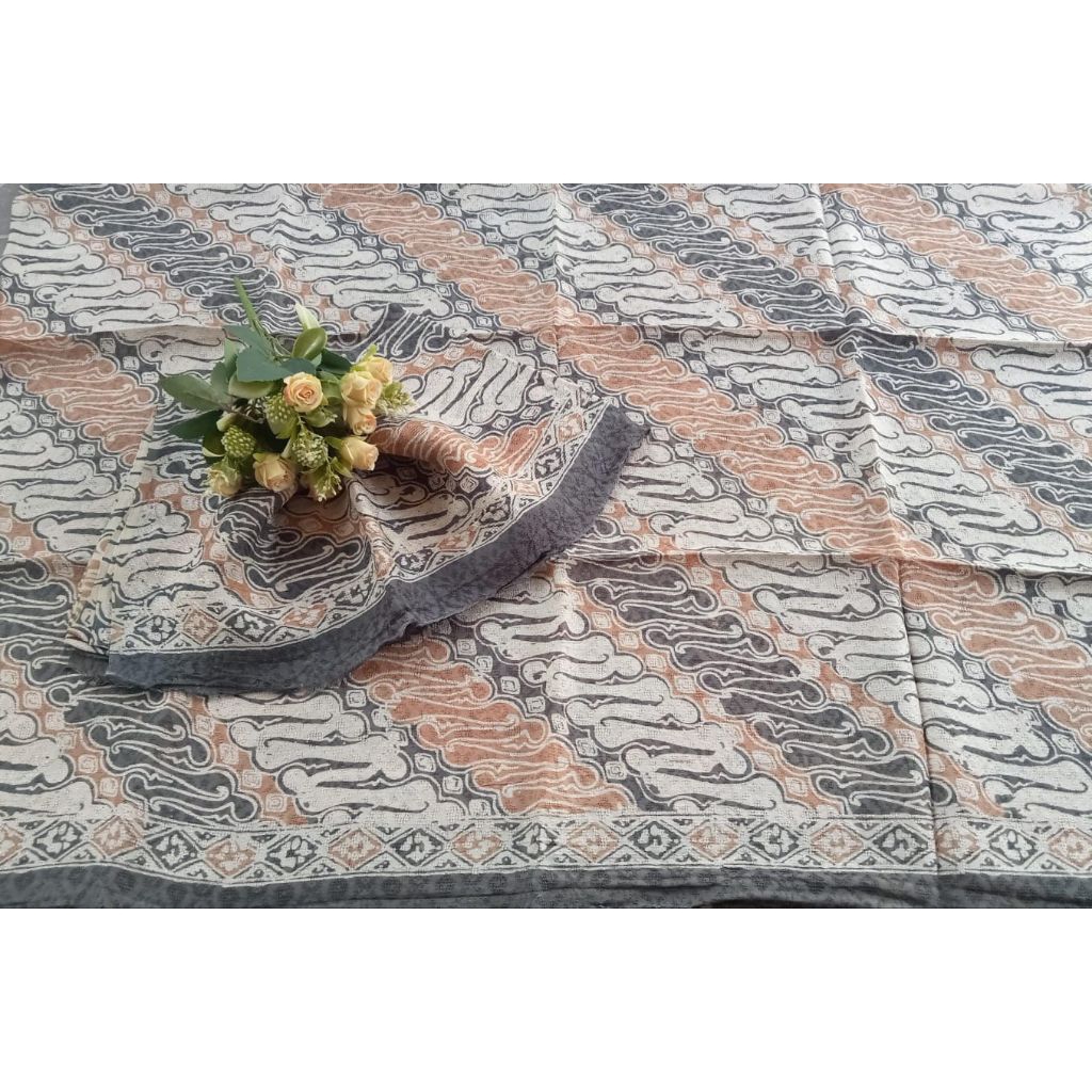 KAIN BATIK VISCOSE CIREBON TRUSMI BATIK FARIZA FISKOS CAP SEMI TULIS LASEM SEMI SUTRA PRIA WANITA