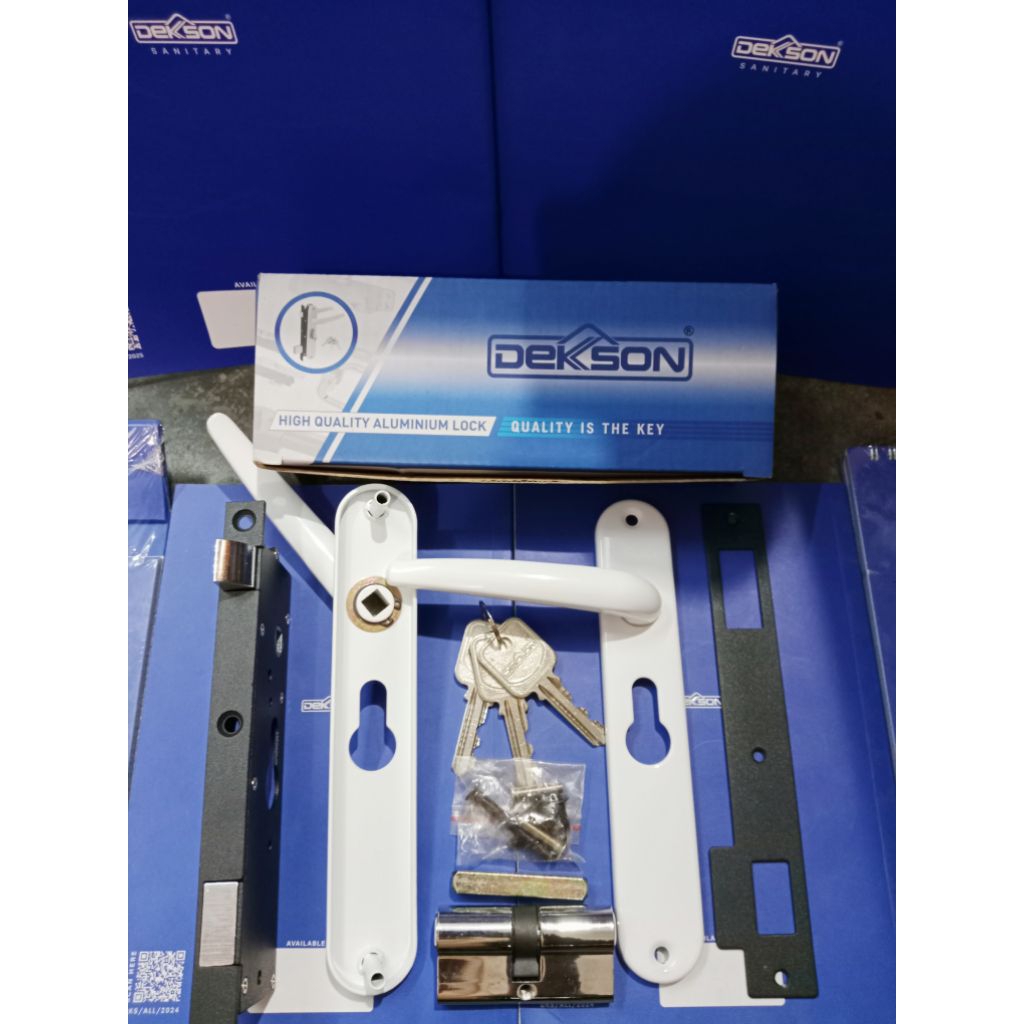 Kunci Pintu Dekson Ekspanda Set KC 909 Putih