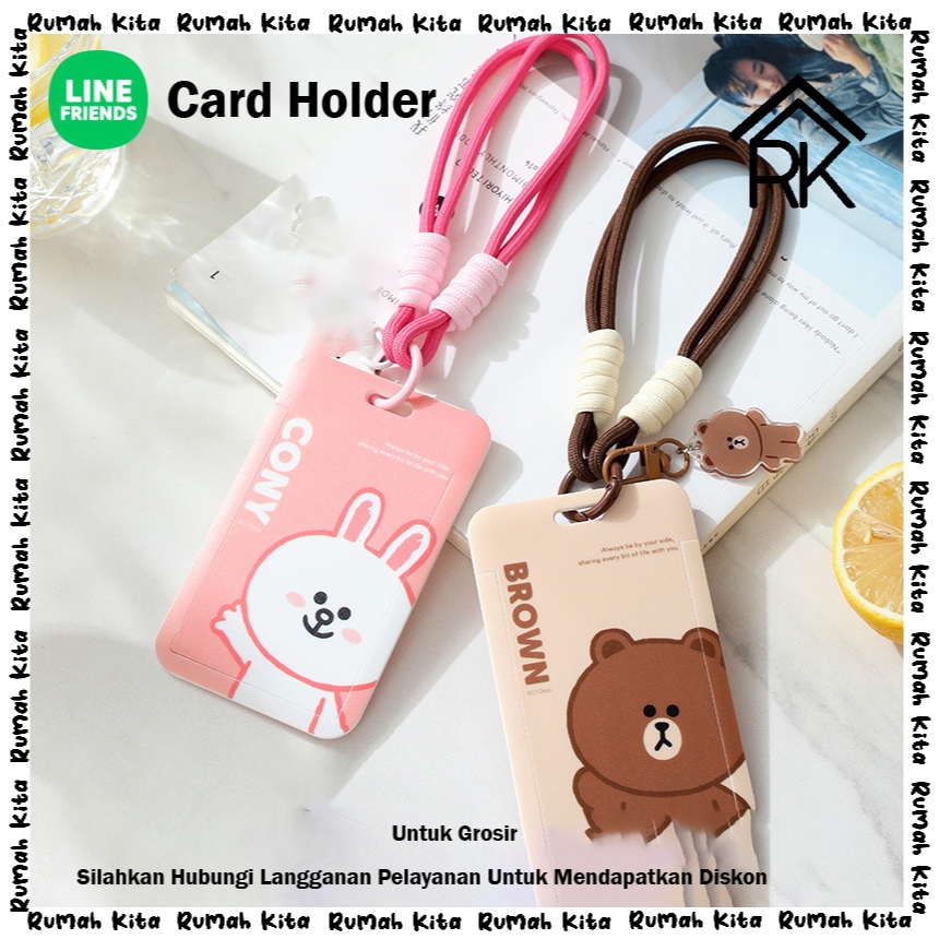 

LINE - NAMETAG ID CARD WADAH KARTU IDENTITAS GANTUNGAN KARTU LUCU