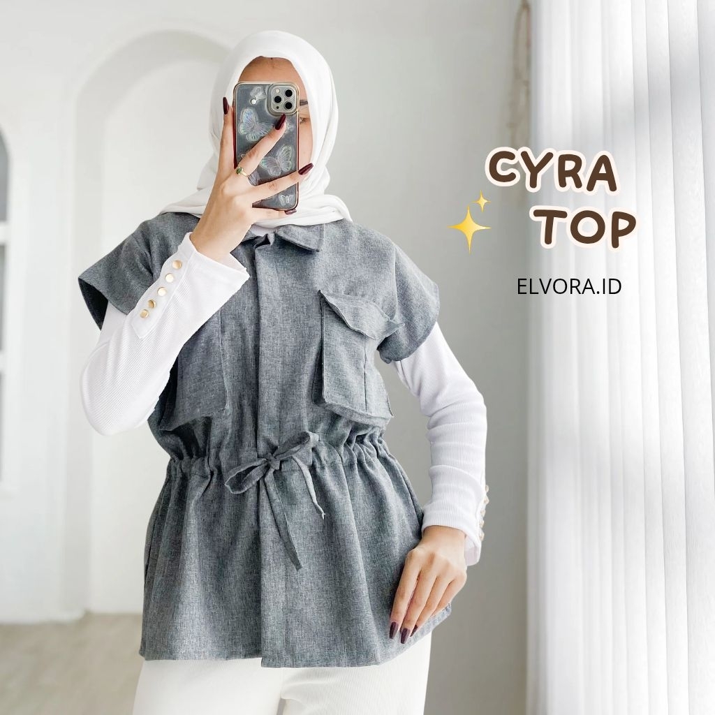 ELVORA.ID - OUTER TOP ROMPI PINGGANG SERUT 009
