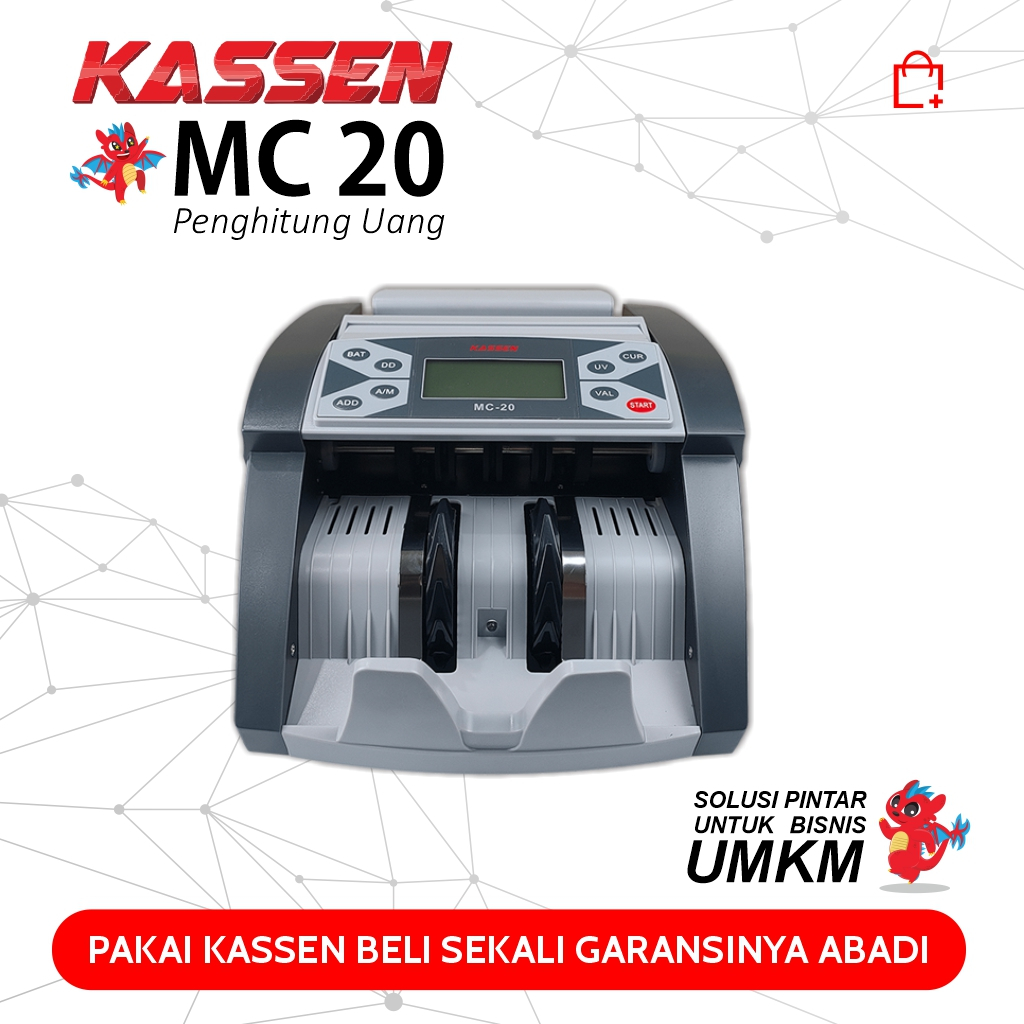 Kassen MC 20 Mesin Penghitung Uang / Mesin Penghitung Uang