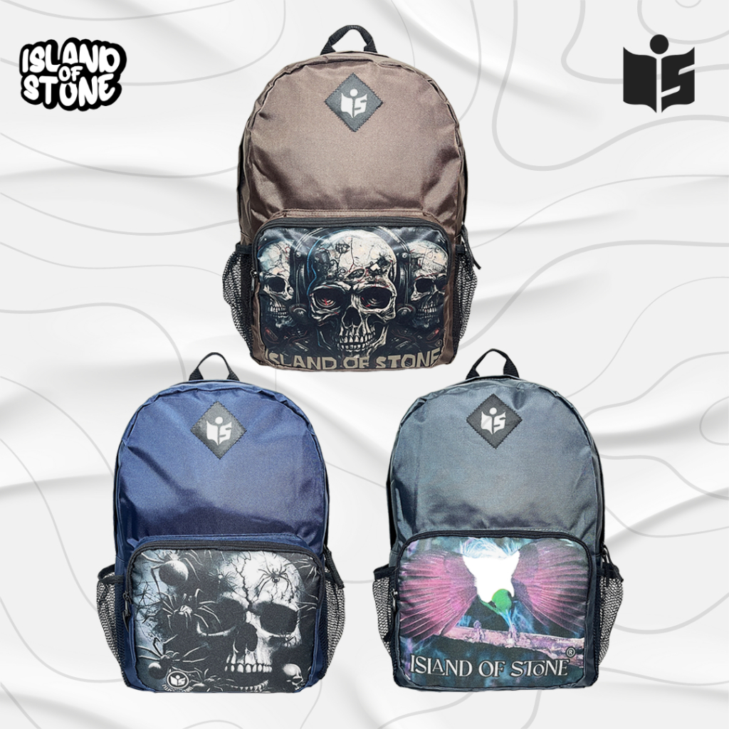 Tas Ransel Backpack Basic Printing Cordura Nylon  - Island Of Stone