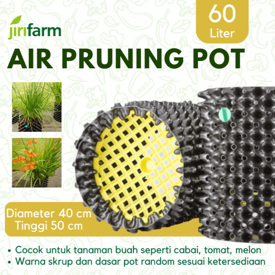 Air Pot / Air Pruning pot sistem / Pot Pruning PE 60 Liter dim 40 cm tinggi 50 cm