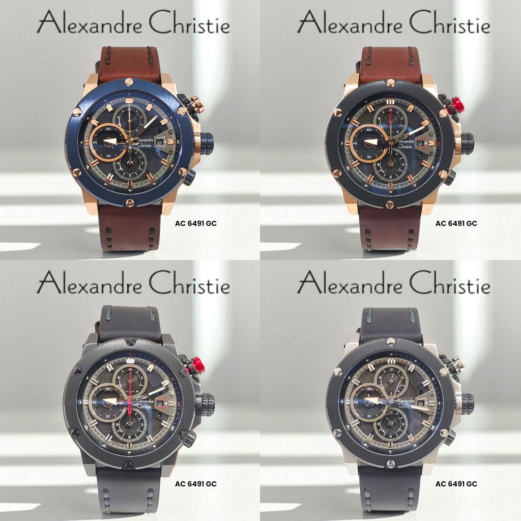 Jam Pria Alexandre Christie AC6491 AC 6491 AC6491GCL Original Garansi Resmi Alexander Christie