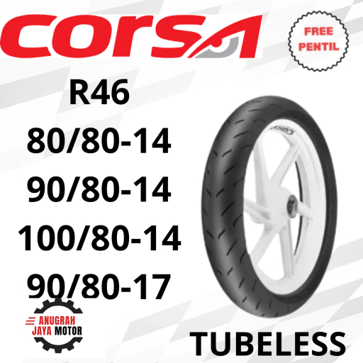 Corsa R46 Ring 14 Ban Motor Ring 14 80/80 90/80 Ban Motor Tubles Ban Racing