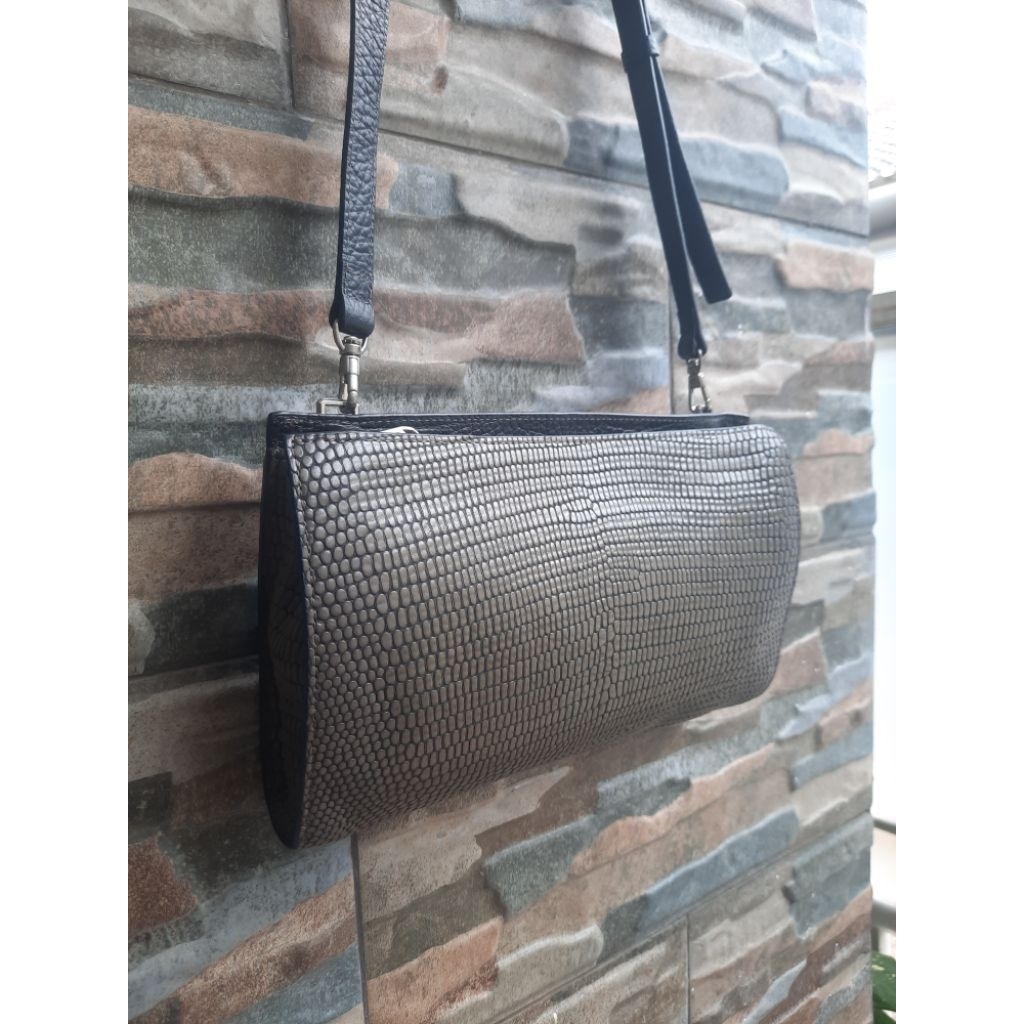Sling Dompet Abu Croco NOBRAND - TAS PRELOVED
