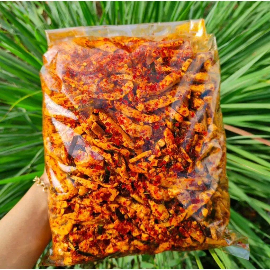 

Basreng Pedas Daun Jeruk 500gr Gurih Renyah Bumbu Pedas Daun Jeruk Viral Bikin Nagih