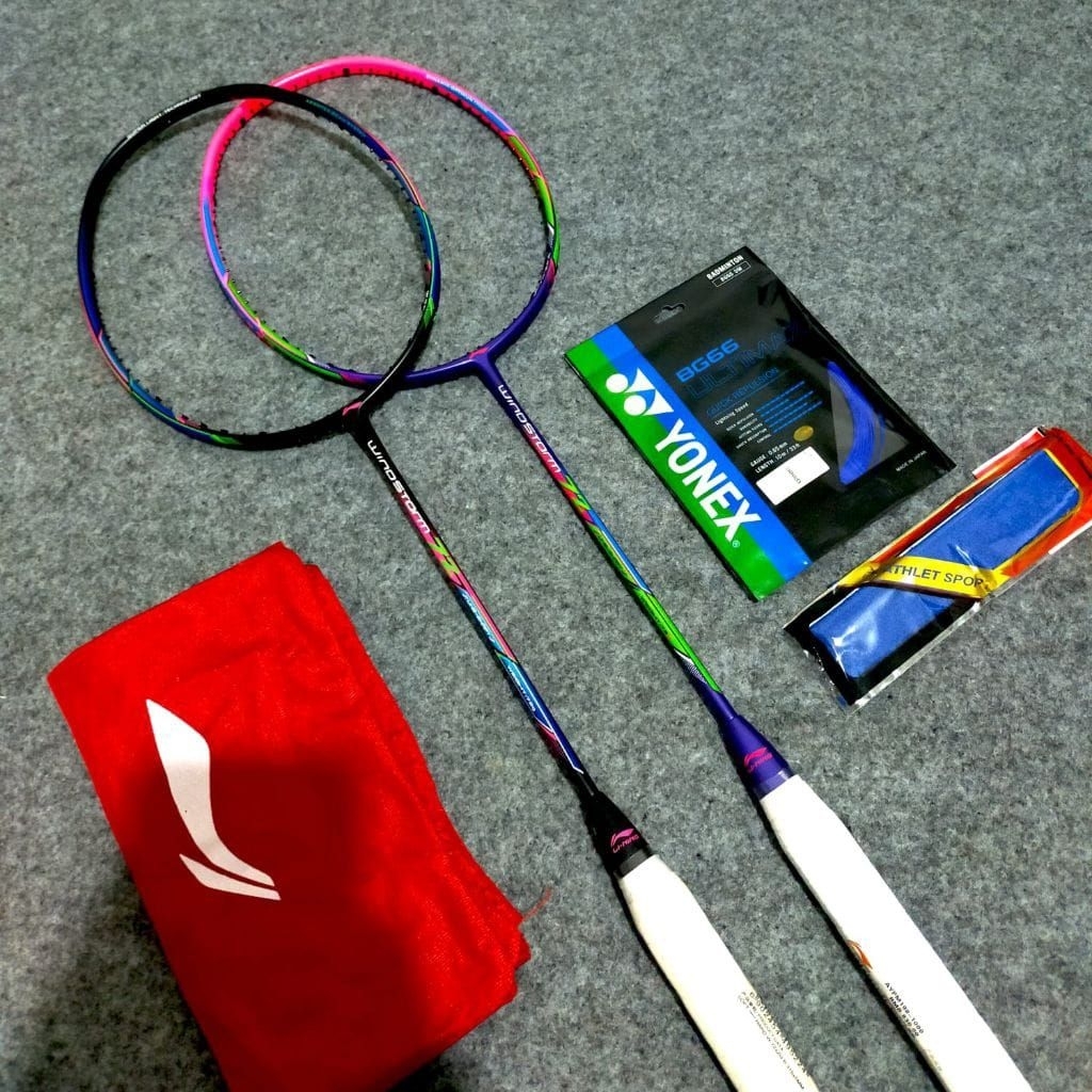 RAKET BADMINTON LINING WINSTROM 72 HEAD HAPY TENSION 30LBS KUALITAS TERBAIK