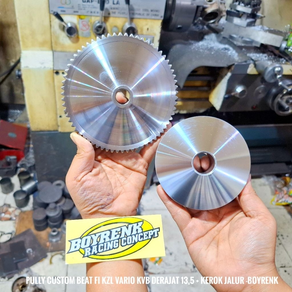 PULLY PULLEY SET RUMAH ROLLER CUSTOM VARIO 110 KVB BEAT FI SCOOPY FI KZL SUDUT DERAJAT 13,5|13,8 DAN