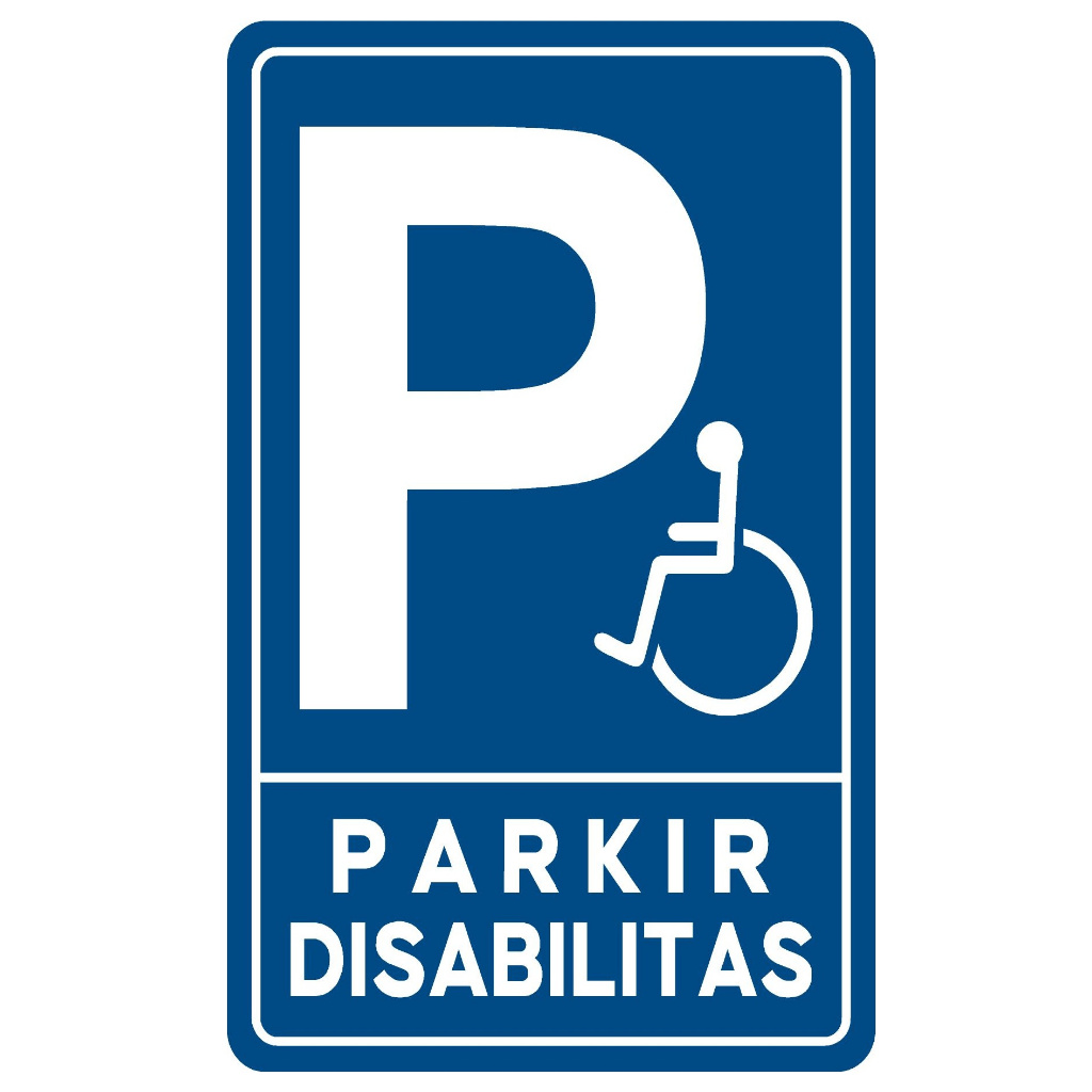 

STIKER PARKIR DISABLE DISABILITAS PARKING WLBEE