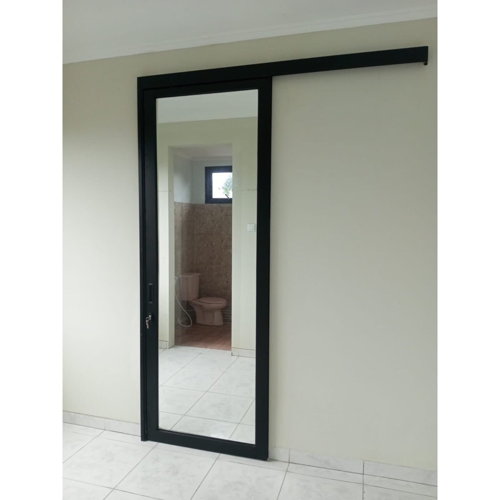 Pintu sleding aluminium kaca