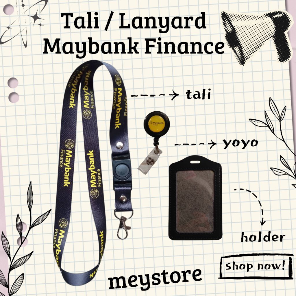 

Tali ID CARD / Lanyard MAYBANK FINANCE Hitam READYYY [STOCK MELIMPAH] Termurahhh Harga Grosir!