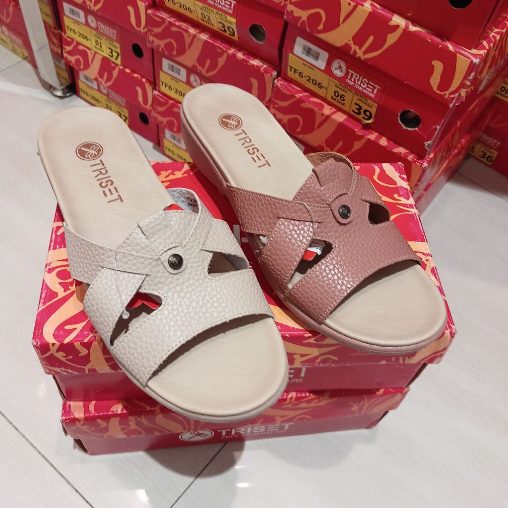 sandal wanita flat sol 3cm TRISET❗️ori matahari