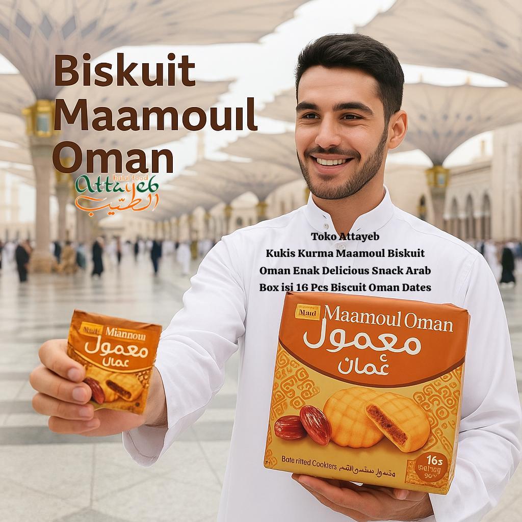 

Kukis Kurma Maamoul Biskuit Oman Enak Delicious Snack Arab Box isi 16 Pcs Biscuit Oman Dates Al Batal