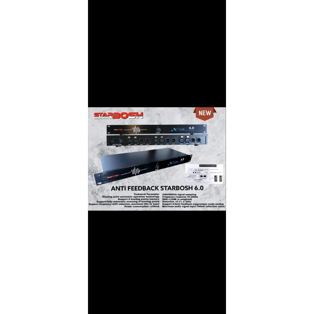 Anti Feedback Starbosh XTR-6.0 Mic New Original