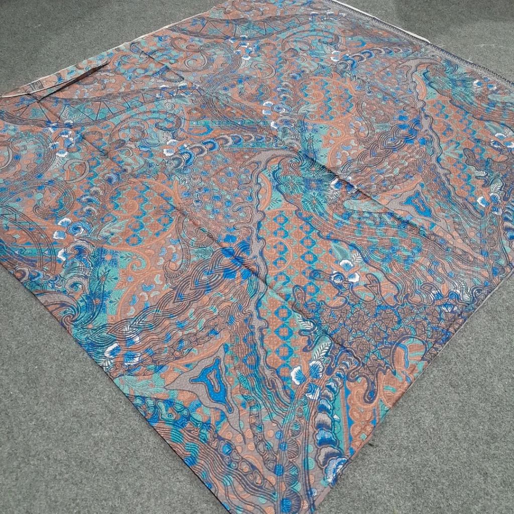 kain batik alusan bahan dobby halus motif abstrak