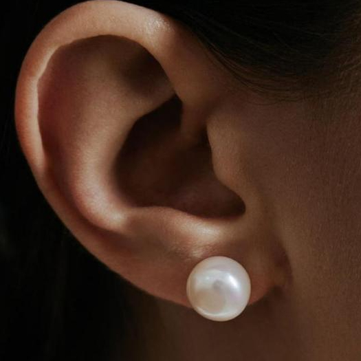 COD Giwang Stud Persit - Giwang Persit Giwang Bhayangkari - Giwang Tusuk Stud Mutiara Asli size Jumb