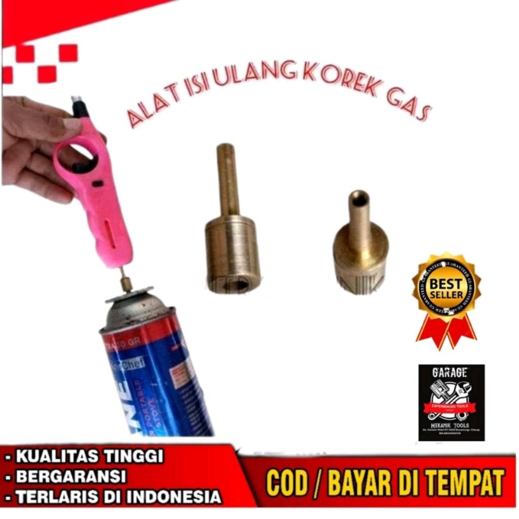 Refil Korek Gas Alat Isi Ulang Korek api dari gas protable ke korek pemetik panjang Refil Gas Korek