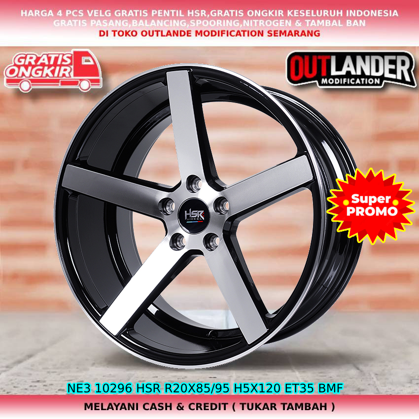 velg racing hsr r20 velg mobil Countryman Touareg, Transporter BMW1, 2, 3 dll hsr ne3 r20