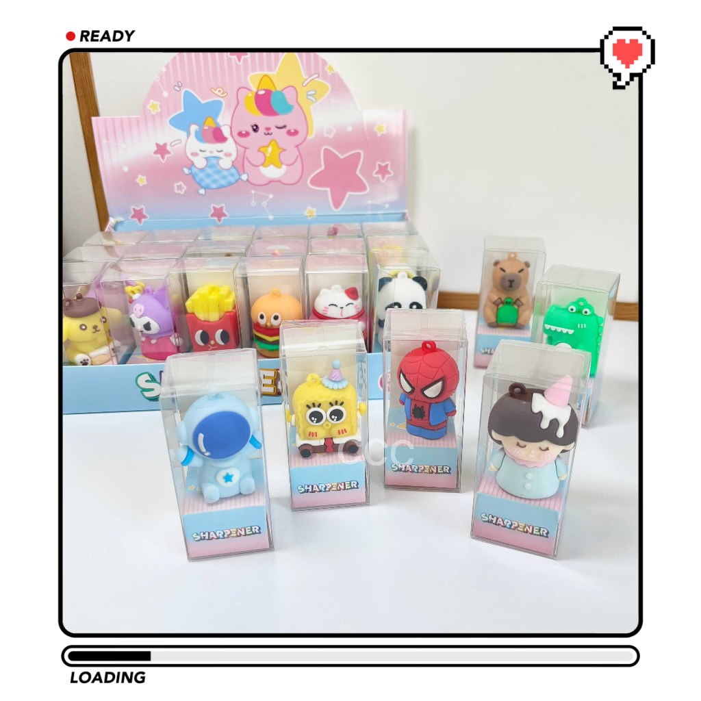

SS8. Serutan Pensil Rautan Kerikan Pencil Sharpener Karakter Lucu Cute Alat Tulis Stationary Sekolah Hadiah Anak