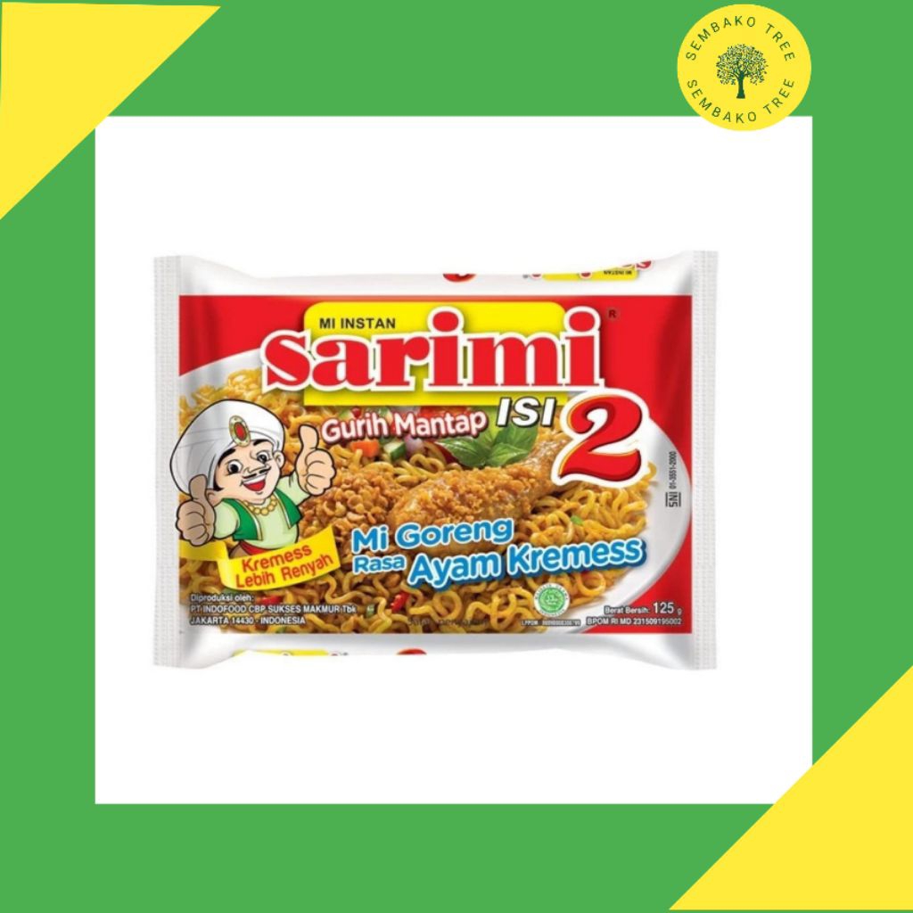 

3 Bungkus SARIMI ISI 2 MI GORENG 3 Bungkus Edisi Hemat Sarimi 2 - ayam kecap