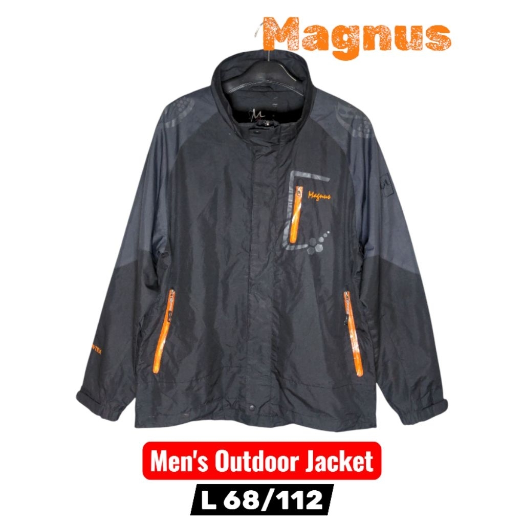 Magnus Outdoor Jacket Jaket Windbreaker Tracking Hiking Riding size L