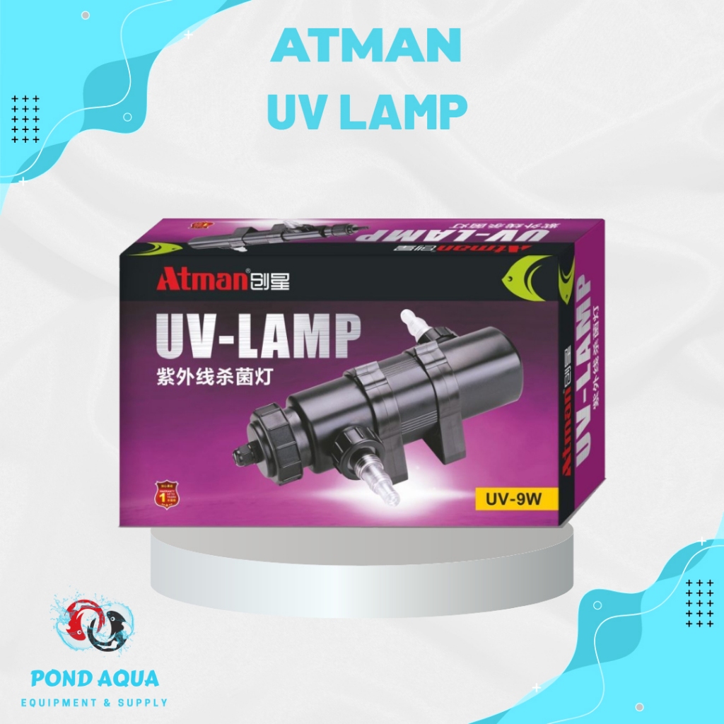 Lampu Ultraviolet Kolam Atman UV 9 Watt Lampu UV Kolam Ikan