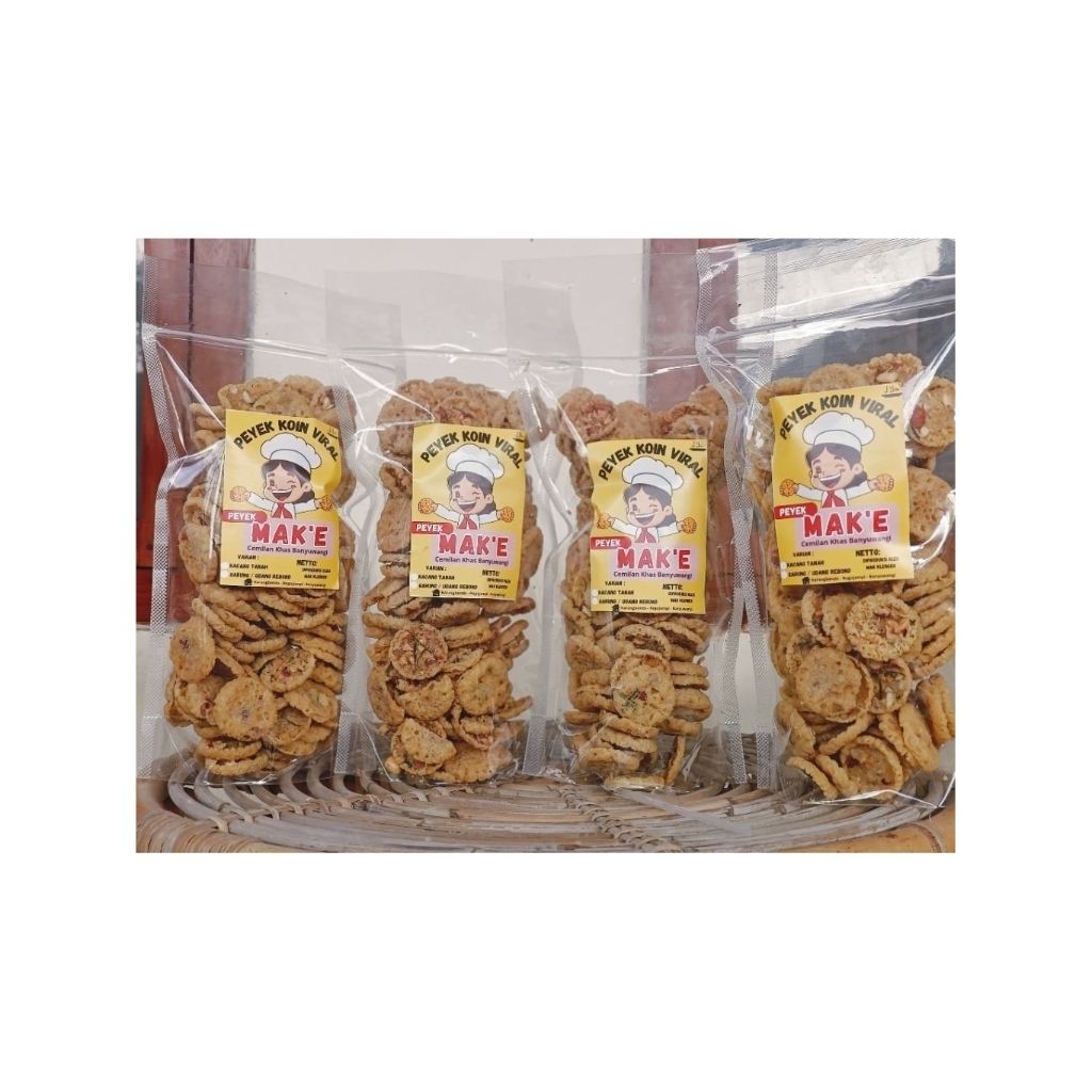 

250 gram PEYEK KOIN VIRAL "MAK.E" KHAS BANYUWANGI