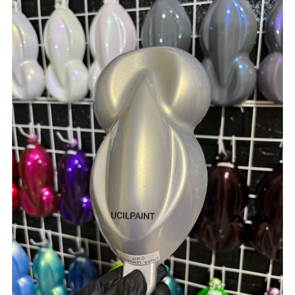 Cat Silver Metalik PU + Free Efeck Lembayung Gold PU Polyuretane