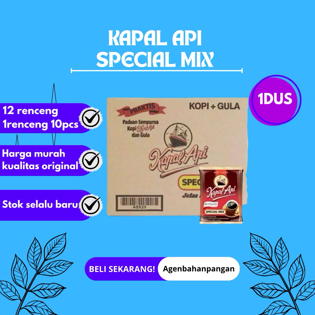 

kopi kapal api spesial mix kopi + gula 23 gram 1 dus TERMURAH!