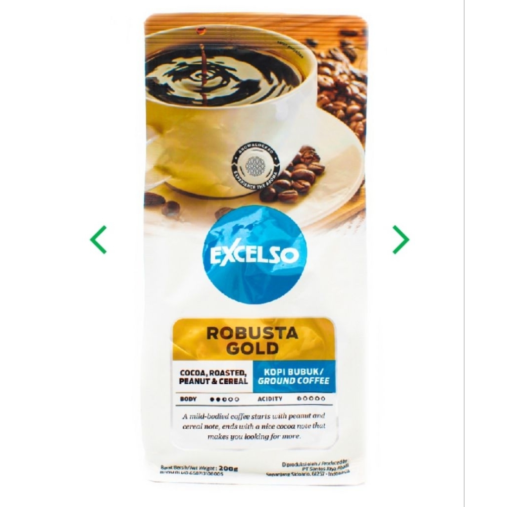 

Excelso Robusta Gold Bubuk 200gr