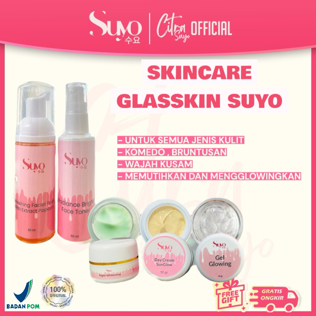 SUYO CREAM WAJAH GLASSKIN / CREAM GLASSKIN SUYO