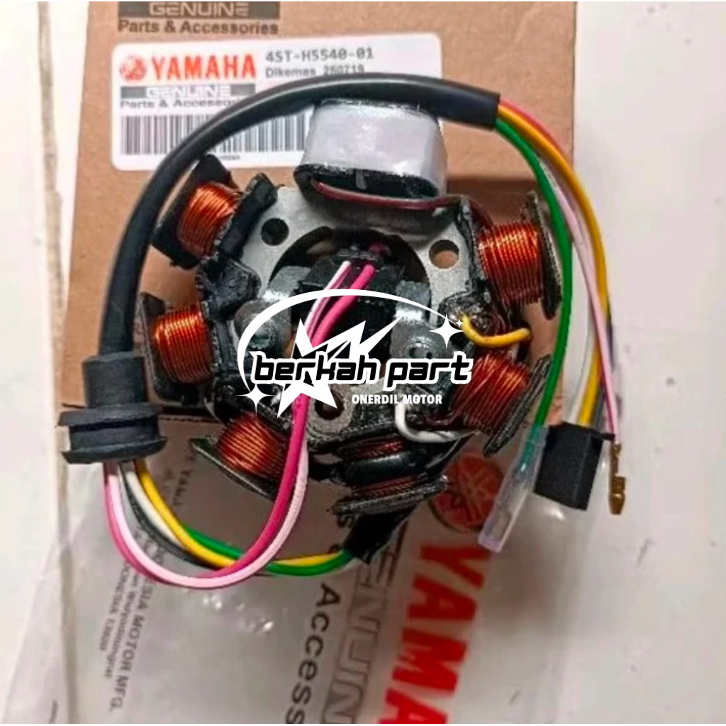 SPUL YAMAHA STATOR ASSY MOTOR CRYPTON VEGA R LAMA KODE PART (4ST) BERKUALITAS ORIGINAL