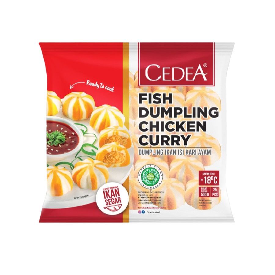 

Cedea Dumpling Chicken Cheese 500gr - Frozen Dumpling Lembut dengan Isian Ayam & Keju