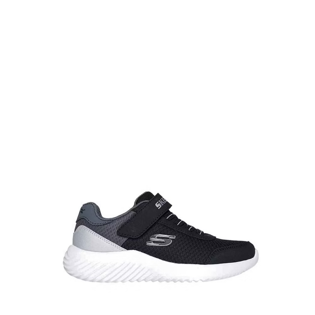 Skechers Black white bounder- sepatu toodler/kids