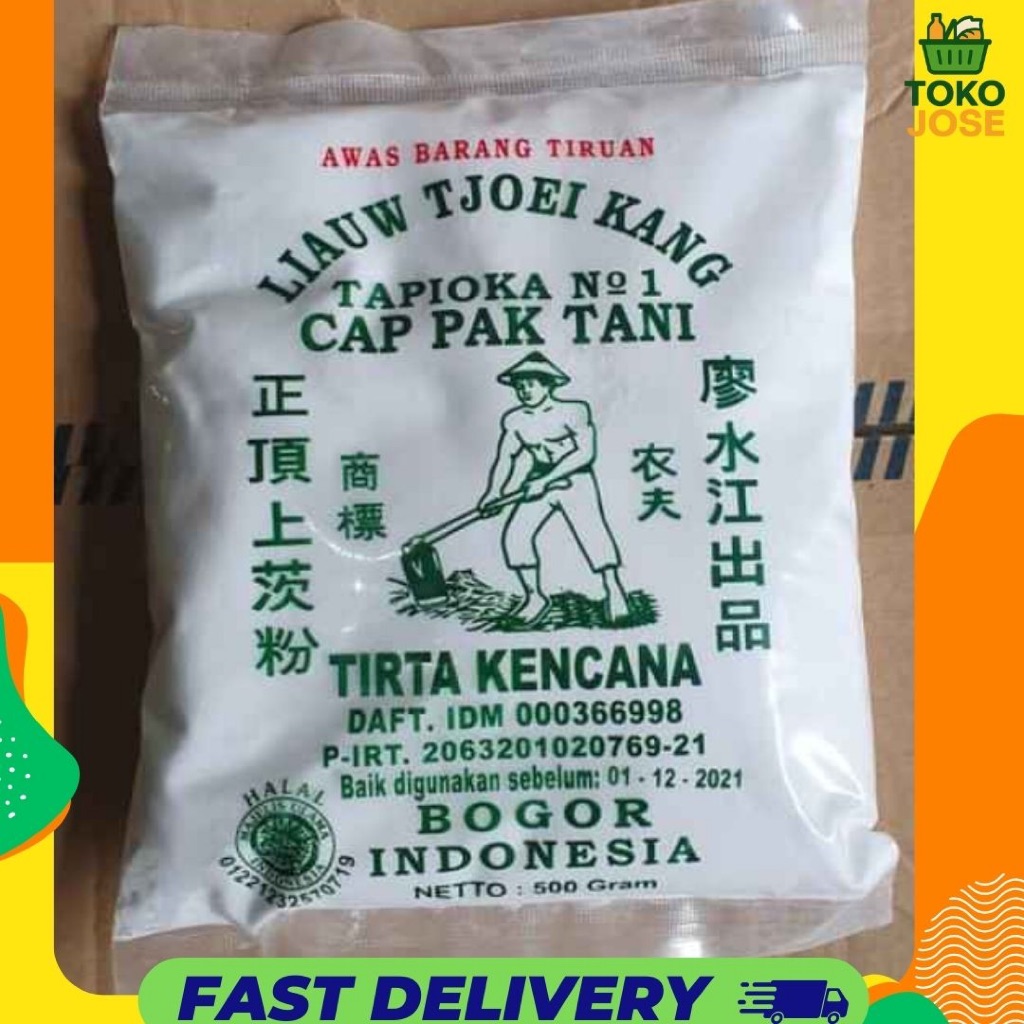 

Tepung Tapioka LIAW TJOEI KANG cap Pak Tani per 1 bks