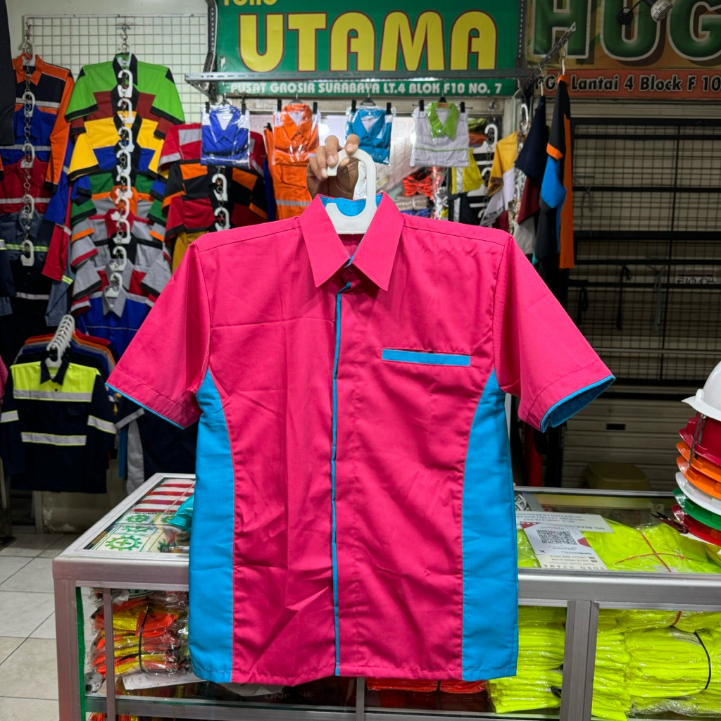 Seragam kerja terbaru kemeja kerja pria wanita sergam kantor seragam cafe kemeja ob kemeja hotel bis