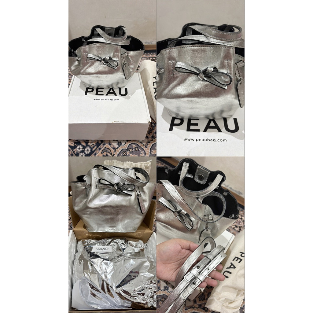 Emma silver bag by Peau